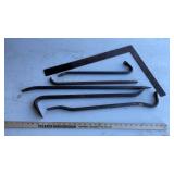 PRYBARS, SQUAR,& MISC. TOOLS