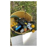 RIVETS, GARDEN TOOLS & ORGANIZER BIN W/ HARDWARE