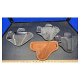 (4) BILLS LEATHER MAKER HOLSTERS