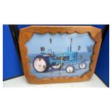 JOHN DEERE CLOCK, PAUL HORSTED PRINT & OVAL FRAMES