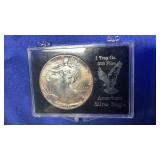 1987 SILVER DOLLAR 1 TROY OZ. .999 FINE SILVER