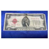 1928 F TWO DOLLAR SILVER CERTIFICATE RED SEAL