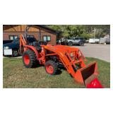 2012 KUBOTA L3800 LOADER/BACKHOE (LOW HOURS)