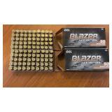 (100) RNDS BLAZER .40 S&W 165gr FMJ AMMO