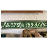 (2) 1929 SD LICENSE PLATES