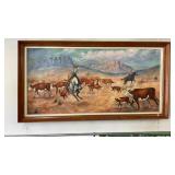 V.C BOWMAN WESTERN PAINTING