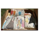 ASSORTED CLOTHES PATTERNS & HAIR CURLERS