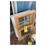 (2) STORM WINDOWS MEASURES 19"W X 29.5"TALL