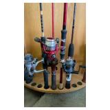 (4) SHAKESPEARE OKUMA & OTHER FISHING RODS
