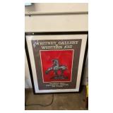 WHITNEY GALLERY WESTERN ART & ELK WALL HANGING