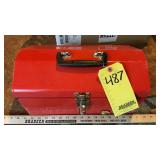 TOOLBOX W/ CHISELS, CRESENT & MISC. TOOLS
