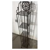 Metal decor shelf  42" tall 7ï¿½ wide
