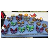 CLAY BUTTERFLIES & FLOWERS