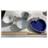 TEA CUPS, SAUCERS, & CHILDS TEA SETS