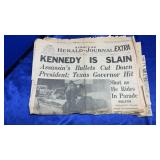 (7) JFK KENNEDY ASSASSINATION NEWSPAPERS