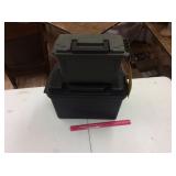 (2) Plastic ammo boxes