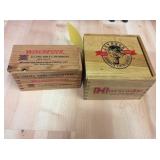 (2) Small wood ammo boxes