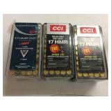 (130)+/- Rnds. Of CCI 17 HMR