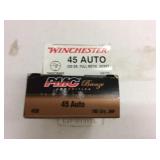 (100)+/- Rnds. Of 45 Auto