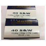 (100)+/- Rnds. Of .40 S&W