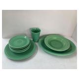 Vintage Fiesta Green Dishes. HLC