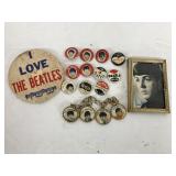 The Beatles Pins & Pic Of Paul McCartney