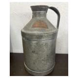 HP Hood & Sons 1937 Milk  Can. 14 In Tall