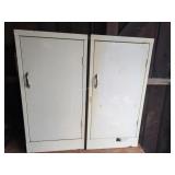 2 light duty utility cabinets 18'W x 36'T x 12'D
