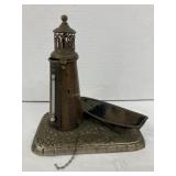 Brass Lighthouse Thermometer   6 in Tall