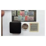 1989 Canada dollar & N. Foundland stamps