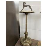 Vintage Dog  Ash Tray Stand. 29' T Whippet Hound