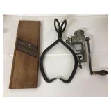 No1Universal Food Chopper,Forged Iron Ice Tongs