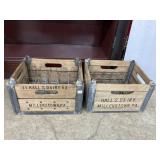 2 Hallï¿½s Dairy Milk Crates. 16 x 12 x 9.