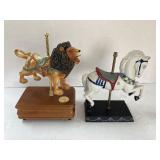 Musical Carousel Collection Lion. Carousel Horse