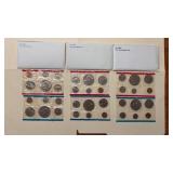 1975, 1976, 1977 US Mint Sets, Unc.