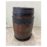 Wooden Keg with Lid. 17 In Tall