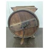 Wooden Table Top Butter Churn
