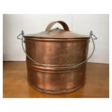 Stahley Bros. Lidded Copper Bucket. 6.5 In Tall