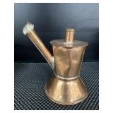 Copper lamp / torch, 6.5in h