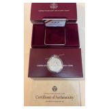 1988-S US Olympic proof silver dollar