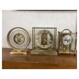 3 Metal Clocks