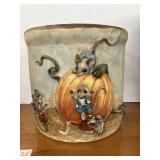 Clay Decorated Crock by Arlis Krammes