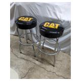 2 Caterpillar equipment workshop stools CAT