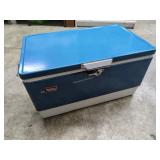 Vintage Blue Coleman cooler