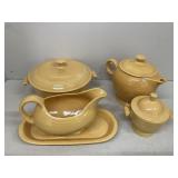 Yellow Fiesta Ware HLC. Some Chips.