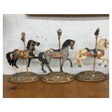 Carousel Classics Horses. 10 In Tall w/Pole