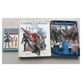 Civil War books, Uniforms of Civil War,  HB & 1 PB