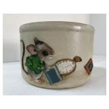 Arlis Krammes Claywork on Crock  4 In High