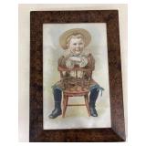 Young America Framed Picture. 11 x 16