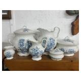 Vintage Ironstone Washstand Set,  Covered Chamber